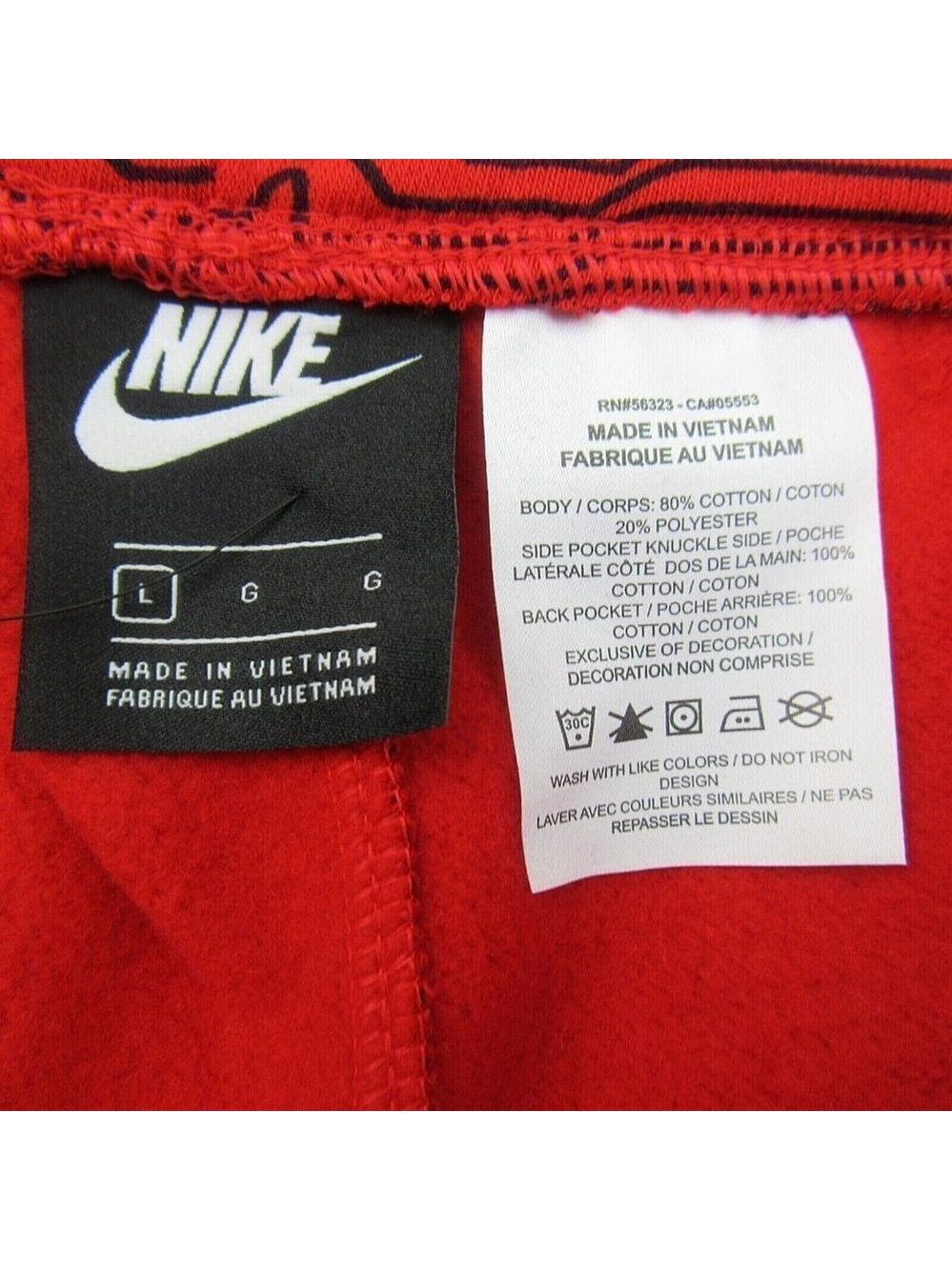Nike Club Fleece USA Red Basketball Shorts Mens Size Large NEW - Picture 10 of 11